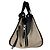 Bolsa de Ombro em Couro Loewe Hammock Preto Branco Bege - vista 2