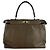 Borsa a tracolla Fendi Peekaboo Regular in pelle Cachi - vista 3