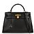 Hermès Hermes Kelly Black Box Calf with Gold Hardware 32 Nero