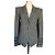 Patrizia Pepe Karo-Blazer Schwarz Weiß Grün
