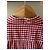Camicia in cotone Burberry Brit Red Gingham Bianco Rosso - vista 7