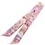 Hermès Foulard di seta Hermes Twilly CRRRES VOLANTS Rosa Arancione Porpora - vista 2
