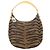 Fendi Schultertasche aus Canvas mit Zebra-Print Braun