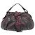 Borsa a mano in pelle Prada VITELLINO MORDO BR3984 Nero Porpora