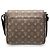 Borsa a tracolla Louis Vuitton District PM Marrone Monogramma - vista 3