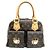 Borsa Louis Vuitton Manhattan PM Marrone