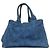 Prada Denim Canapa Tote Bag Dunkelblau - Ansicht 2