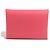 Hermès Monedero Hermes de piel Epsom Rosa