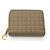 Céline Cartera compacta con cremallera Celine Quilted C-Charm Castaño