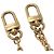 Portachiavi Louis Vuitton Monogram Gold D'oro - vista 4