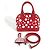 Borsa a tracolla Louis Vuitton Yayoi Kusama Epi Infinity Dot Polka Alma BB Bianco Rosso - vista 16