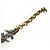 Bracciale con ciondolo Chanel B26P CC Coco Mark Argento D'oro - vista 5