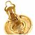 Orecchini CHANEL Metallo Tono Oro Bianco CC Auth bs36536 - vista 10