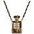 Collana Profumo CHANEL Metallo Tono Oro Nero CC Auth bs36541