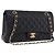 Borsa a tracolla CHANEL Chain Matelasse Pelle Caviar Nero Oro CC Auth ka5697SAM D'oro