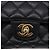Borsa a tracolla CHANEL Chain Matelasse Pelle Caviar Nero Oro CC Auth ka5697SAM D'oro - vista 14