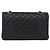 Borsa a tracolla CHANEL Chain Matelasse Pelle Caviar Nero Oro CC Auth ka5697SAM D'oro - vista 3