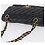 Borsa a tracolla CHANEL Chain Matelasse Pelle Caviar Nero Oro CC Auth ka5697SAM D'oro - vista 6