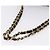 Borsa a tracolla CHANEL Chain Matelasse Pelle Caviar Nero Oro CC Auth ka5697SAM D'oro - vista 7