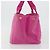 Borsa PRADA Canapa MM Canvas Rosa Oro Auth 194294 D'oro - vista 4