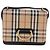 Borsa a tracolla BURBERRY Nova Check Canvas Beige Gold Auth ka5594 D'oro - vista 2