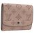 LOUIS VUITTON Mahina Portefeuille Iris Compact Wallet Pink M82757 Auth 194235A Rosa