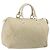 Borsa LOUIS VUITTON Monogram Mini Lin Speedy 30 White Dunne M95319 LV Auth 193401 Bianco