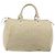 Borsa LOUIS VUITTON Monogram Mini Lin Speedy 30 White Dunne M95319 LV Auth 193401 Bianco - vista 3