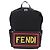 FENDI Rucksack Nylon Black Silver Auth bs36641V Schwarz Silber - Ansicht 2