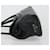 Bolso de hombro PRADA de piel negro plata Auth 195224V - vista 5