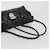 Bolso de hombro PRADA de piel negro plata Auth 195224V - vista 7