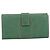 Cartera larga GUCCI de cuero Verde Oro Auth 197116A Dorado - vista 3