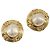 Orecchini CHANEL metallo Gold CC Auth 195943A D'oro