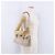 Borsa a tracolla con catena Miu Miu Pelle Beige Tono Oro Auth 195430A - vista 31