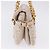 Borsa a tracolla con catena Miu Miu Pelle Beige Tono Oro Auth 195430A - vista 5