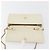Céline Borsa a tracolla con catena CELINE Pelle White Gold Auth bs36725 Bianco D'oro - vista 16