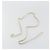 Céline Borsa a tracolla con catena CELINE Pelle White Gold Auth bs36725 Bianco D'oro - vista 24