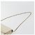 Céline Borsa a tracolla con catena CELINE Pelle White Gold Auth bs36725 Bianco D'oro - vista 8