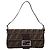 Borsa a tracolla FENDI Zucca Canvas Mamma Baguette Brown Silver Auth BA14998SAV Marrone Argento - vista 2
