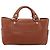 Céline Borsa a mano CELINE Boogie Bag in pelle marrone argento Auth BA14938A - vista 3