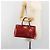 Borsa LOUIS VUITTON Monogram Vernis Wilshire PM Pomme D'amour M93642 Auth 195049A Rosso - vista 24