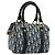 Borsa a mano Christian Dior Trotter Canvas PVC Navy Gold Auth bs36749 D'oro Blu navy