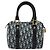 Borsa a mano Christian Dior Trotter Canvas PVC Navy Gold Auth bs36749 D'oro Blu navy - vista 3