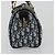 Borsa a mano Christian Dior Trotter Canvas PVC Navy Gold Auth bs36749 D'oro Blu navy - vista 5