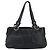 Borsa Tote Salvatore Ferragamo Gancini in pelle nera e argento Auth 195388A Nero - vista 3