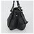Borsa Tote Salvatore Ferragamo Gancini in pelle nera e argento Auth 195388A Nero - vista 4