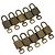 LOUIS VUITTON Set di 10 Lucchetti Lucchetto metallo Gold LV Auth 192561 D'oro