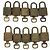 LOUIS VUITTON Set di 10 Lucchetti Lucchetto metallo Gold LV Auth 192561 D'oro - vista 2