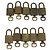 LOUIS VUITTON Set di 10 Lucchetti Lucchetto metallo Gold LV Auth 192561 D'oro - vista 3