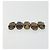 LOUIS VUITTON Set di 10 Lucchetti Lucchetto metallo Gold LV Auth 192561 D'oro - vista 7